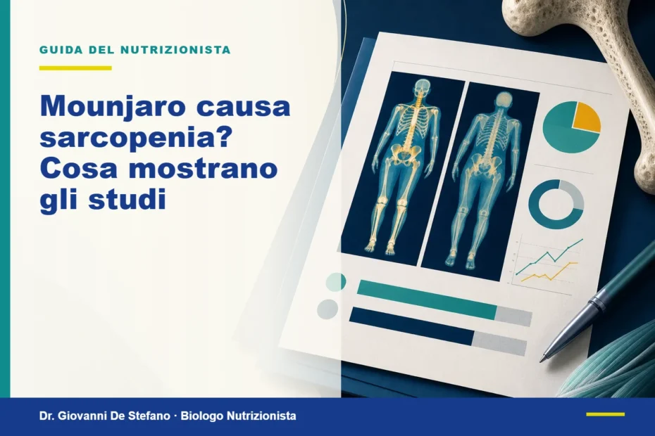 Referto DXA in primo piano con grafici che mostrano massa grassa e massa magra.